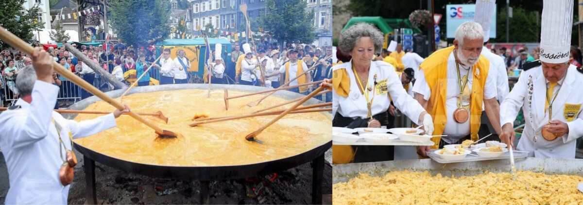 Bu 15.000 Yumurtalı Omlet, Fransada 50 Yıllık Gelenek